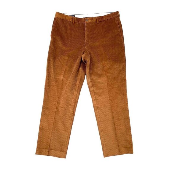 Lands' End SIZE 36x29 (Actual 38x29) Traditional Fit Brown Cotton Corduroy Pants - Picture 2 of 6